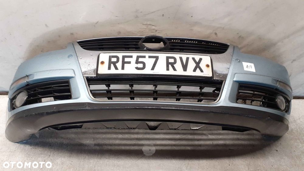 ) ZDERZAK PRZÓD PRZEDNI VW VOLKSWAGEN PASSAT B6 LB5M BŁĘKITNY PDC CZUJNIKI HALOGENY - 1