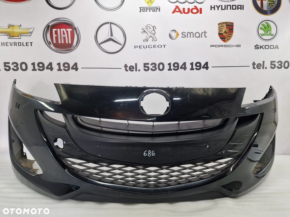 MAZDA 5 LIFT 10- ZDERZAK PRZEDNI PRZÓD NA SPRYSKI + KRATKA ŚRODKOWA , NR C513-50031 , NR AUKCJI NZ686 - 1