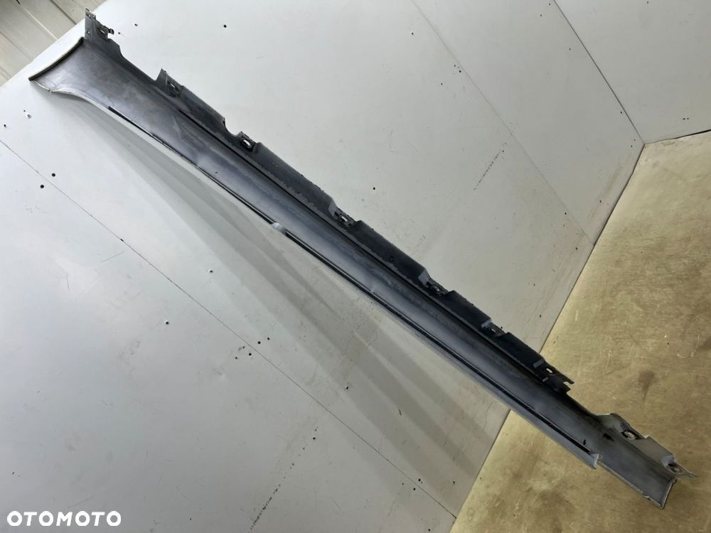 Listwa progowa BMW 5 F10 F11 sedan kombi 10-17r. prawa nakładka progu zewnętrzna kolor Mineralweiss - 12