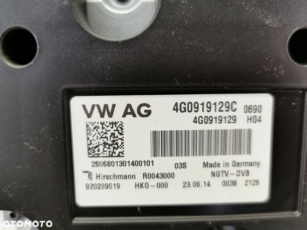 VW TOUAREG 7P 10-18R TUNER MODUŁ STEROWNIK RADIA 4G0919129C 4G0919129 C - 3