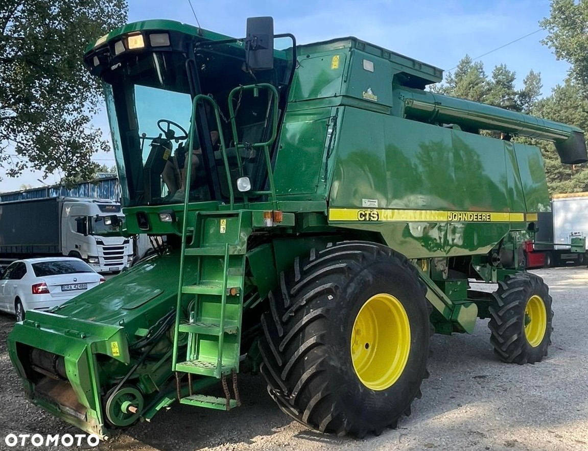 John Deere CTS 9780 KLIMA HEDER 7.60m ROTOR STÓŁ DO RZEPAKU OPONY 90% MOC:340KM - 5