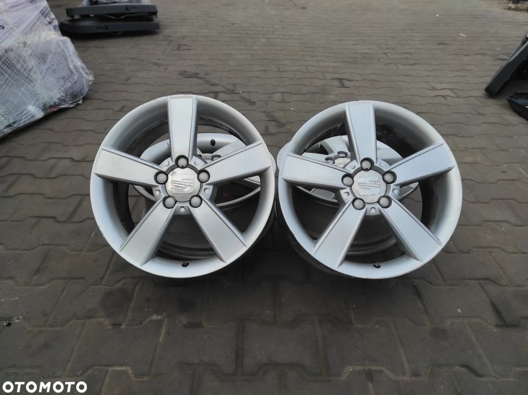 FELGI ALUMNIOWE ALUFELGI KOŁA 5X112 7J x R17 ET54 SEAT LEON 2 ALTEA TOLEDO 3 ALTEA XL FR CUPRA 1P0601025C WYSYŁKA !!!! - 1
