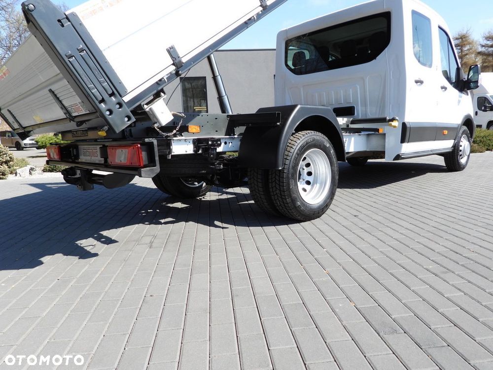 Ford TRANSIT WYWROTKA TROJSTRONNA PODWÓJNA KABINA DOKA 7 MIEJSC TEMPOMAT BLIŹNIACZE KOŁA KLIMATYZACJA  130KM - 28