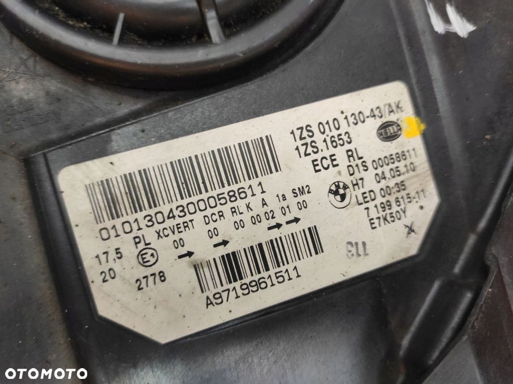BMW 5 GT F07 LAMPA LEWA PRAWA PRZÓD LAMPY PRZEDNIE KPL SKRĘTNE XENON UK - 14