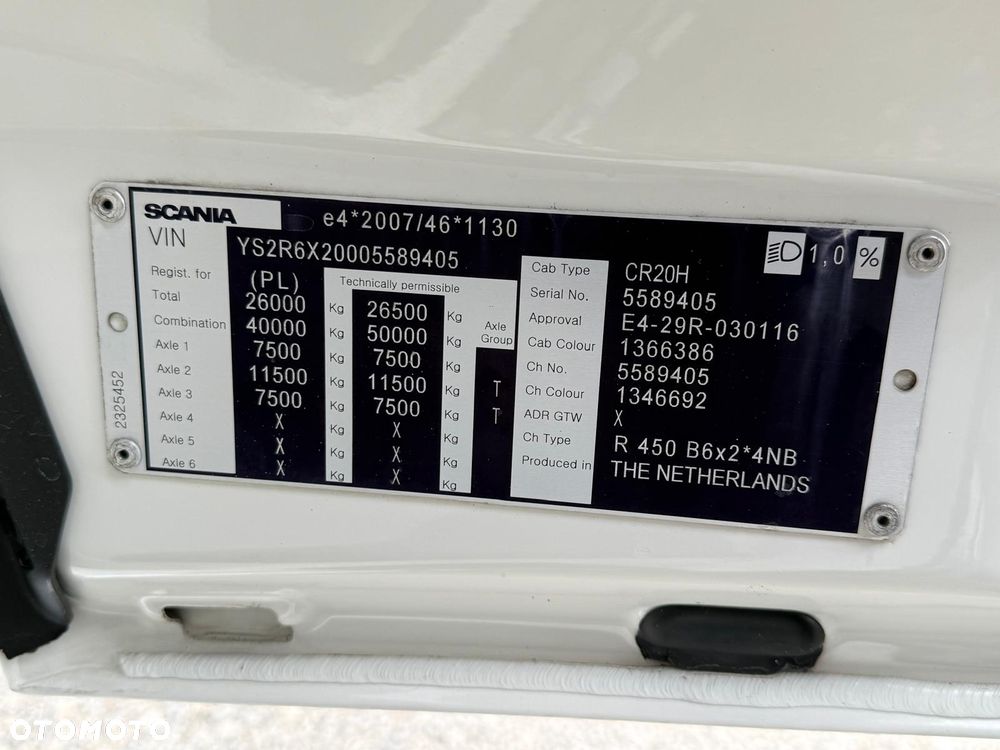Scania R450 BDF RETARDER BEZ EGR OŚ SKRĘTNA PODNOSZONA - 40