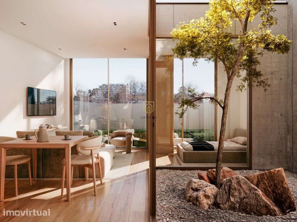 Apartamento T0 de luxo em Matosinhos com 33m2 e varanda de 21m2 - Grande imagem: 2/18