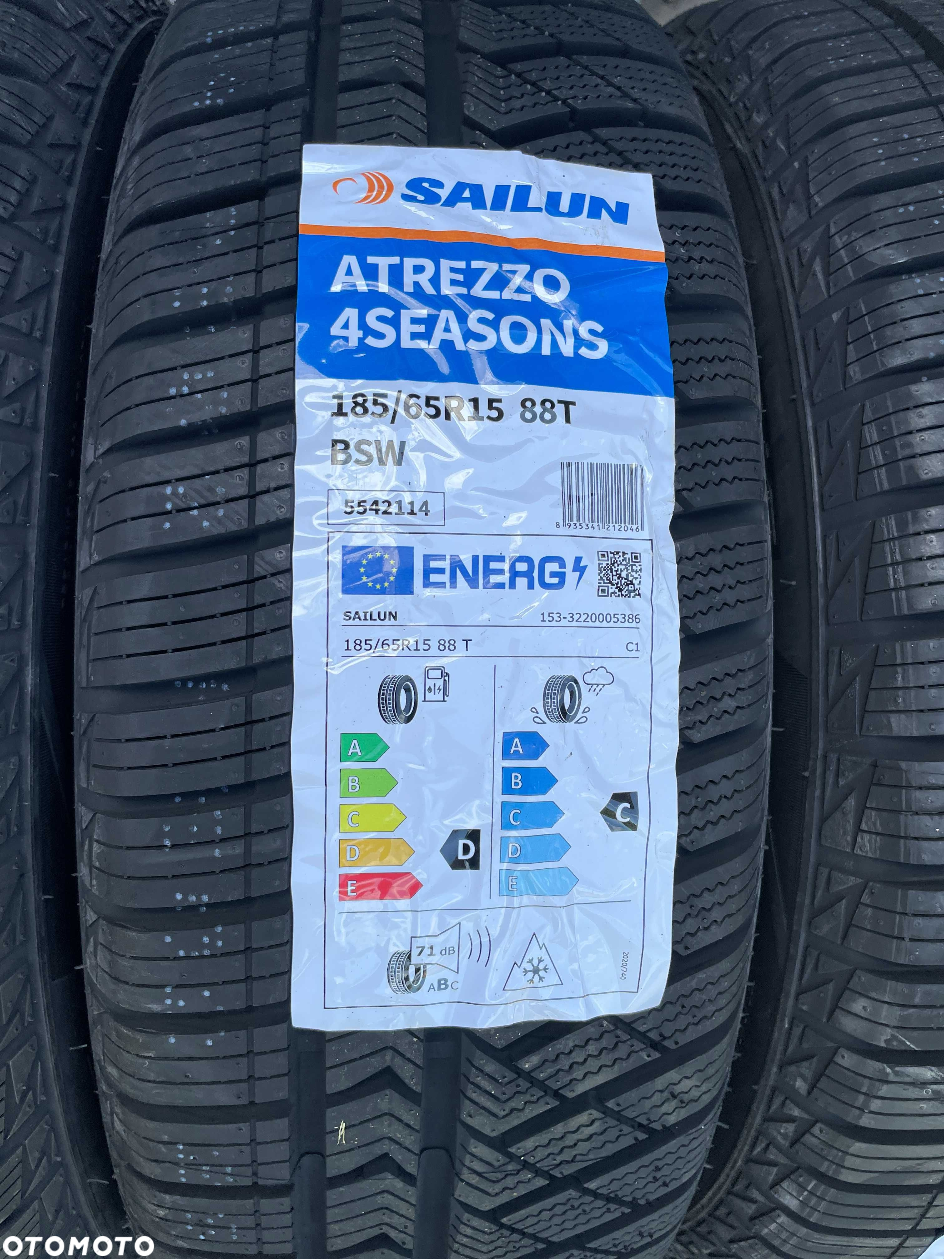 Okazja opony całoroczne 185/65R15 88T Sailun ATREZZO 4SEASONS 2025 - 2