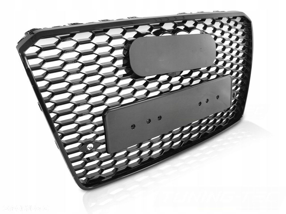 Grill Atrapa Audi A8 D4 13-17 Sport Rs Style Glossy Black Pdc - 1