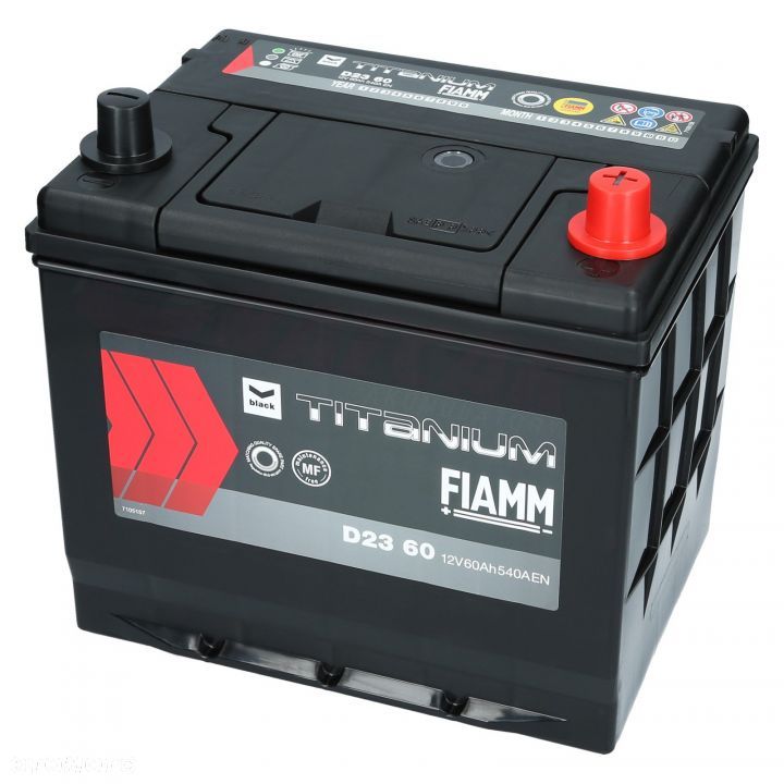 Akumulator FIAMM BLACK D2360 12V 60Ah 540A (EN) - 1