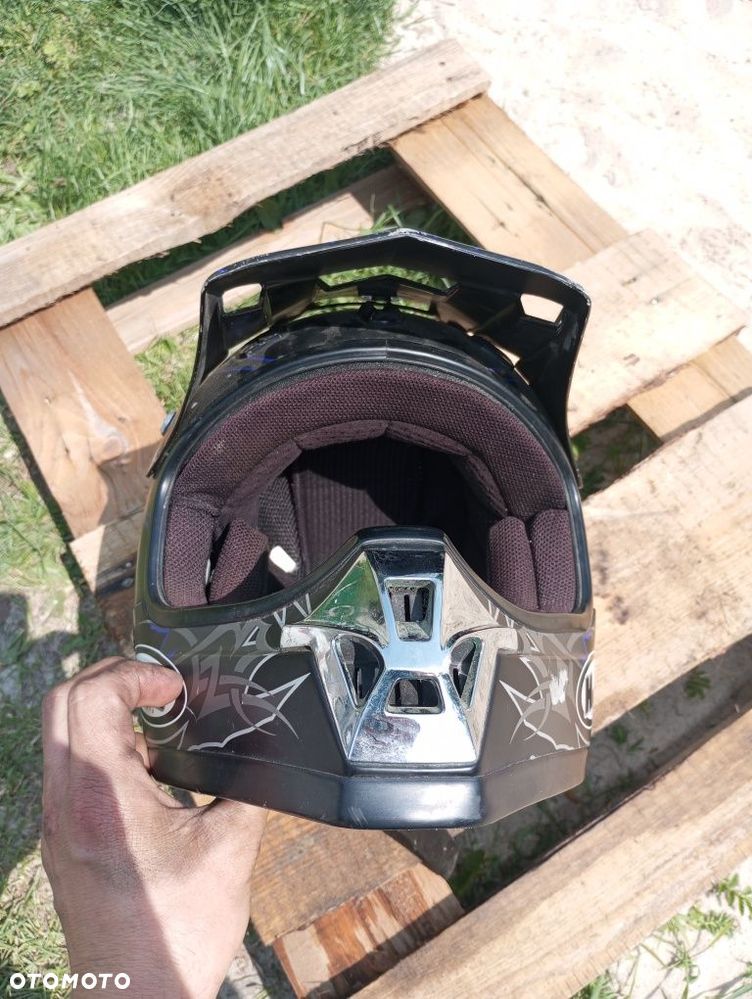 Kask HJC helmets cross  czarno-niebieski 85 cm C6 - 8