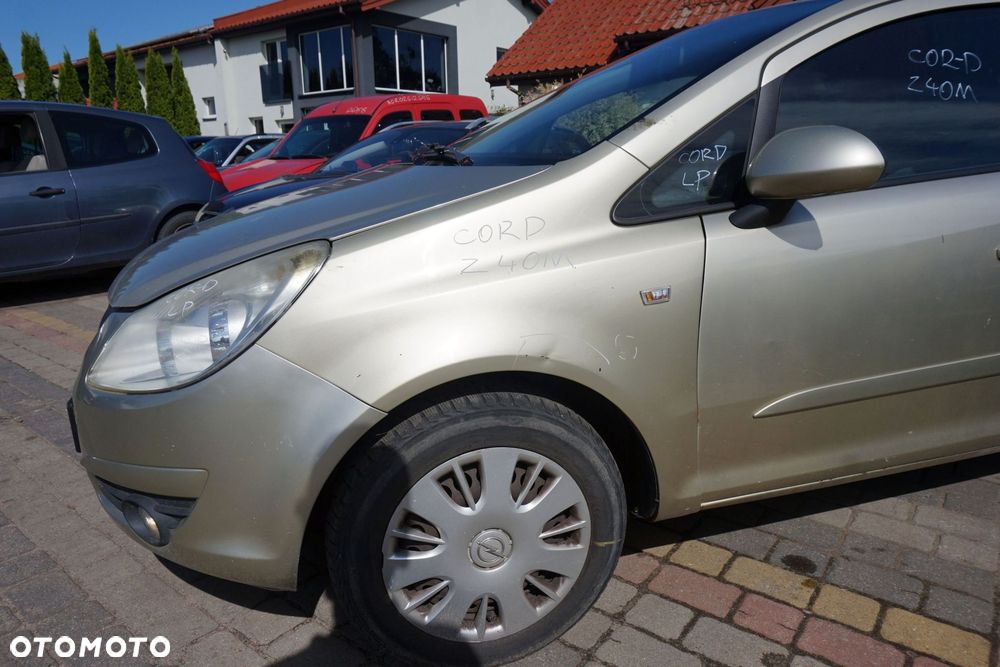 MASKA ZDERZAK BŁOTNIKI LAMPY CORSA D IV Z40M  OPEL 2006-2011 ZŁOTY PRZÓD KOMPLETNY - 9