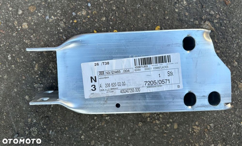 MERCEDES W206 C220 23r STREFA ZGNIOTU PRAWA A2066200200 - 1