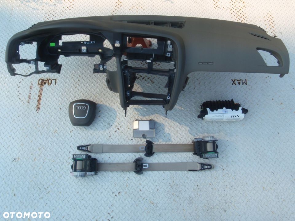 AUDI A5 S5 8T DESKA KONSOLA KOKPIT PULPIT PÓŁKA PARAPET AIRBAG oliwkowa - 3