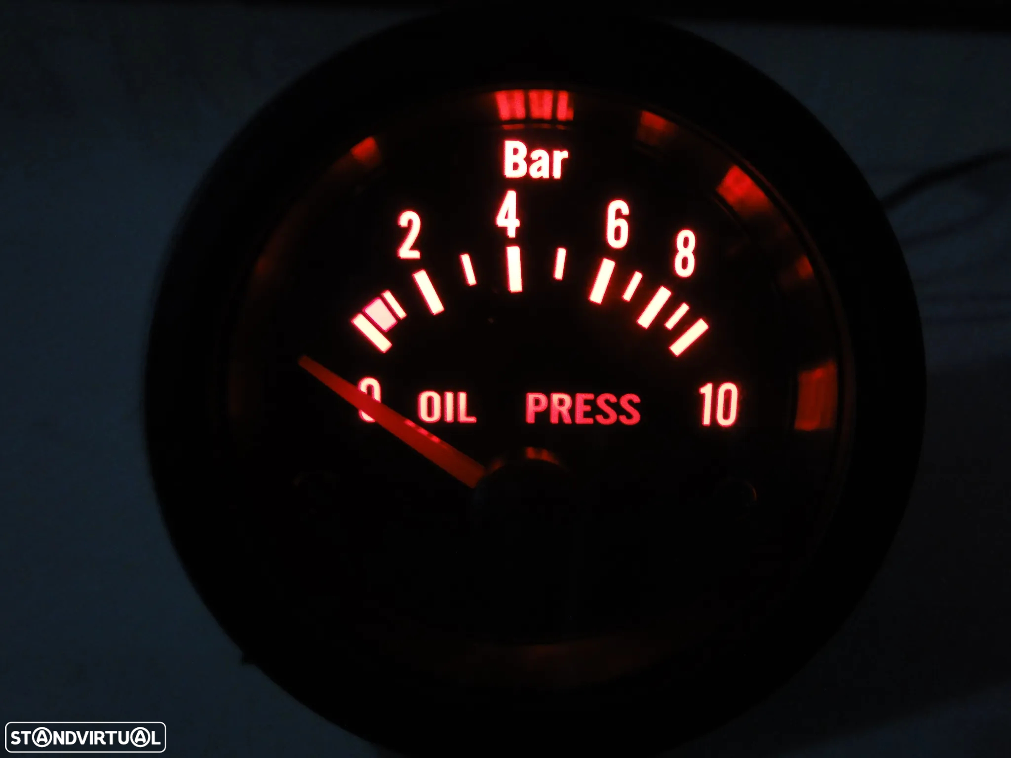 Manómetro fundo preto estilo VDO / Od school disponível em Amperímetro, pressão do turbo, pressão do oleo, temperatura do oleo, temperatura da água, voltagem, vacuo - 26