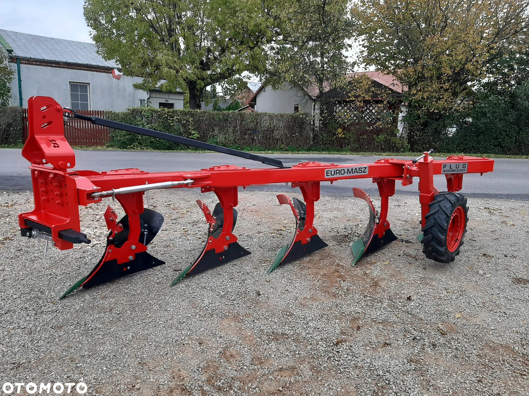Pług zagonowy jednobelkowy 3/4/5+ skib EURO-MASZ / kverneland 18'' OD RĘKI transport zrywalny/śruba - 8