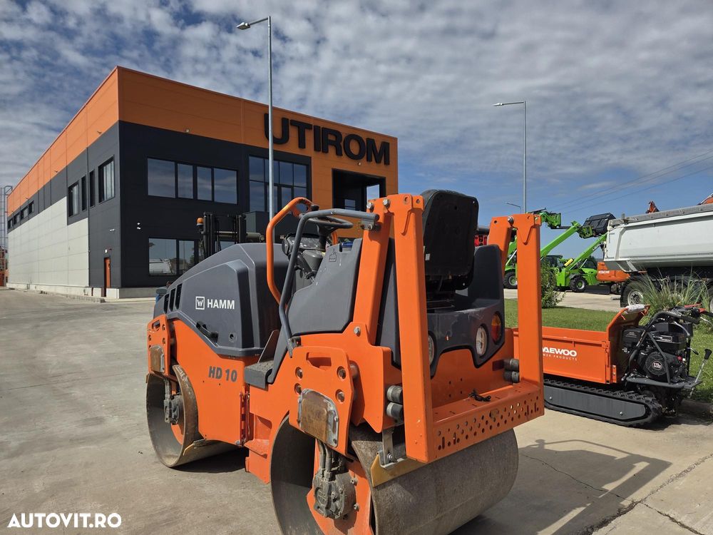 Hamm HAMM HD10, 2021, 477h, 2,5 tone, latime tambur 1m, motor KUBOTA 25CP, produs in Germania, lungime 2,5m, viteza 10km/h, intoarce in 2,5m, CA NOU, posibilitate leasing 4 ani -PROMOTIE 19.900 EUR+Tva - 5