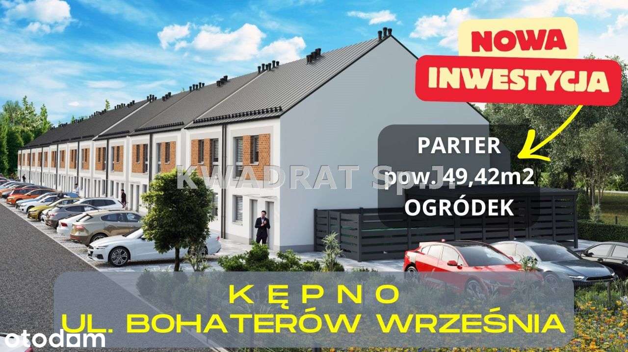 Kępno - mieszkanie o pow. 49,42m2 + ogródek