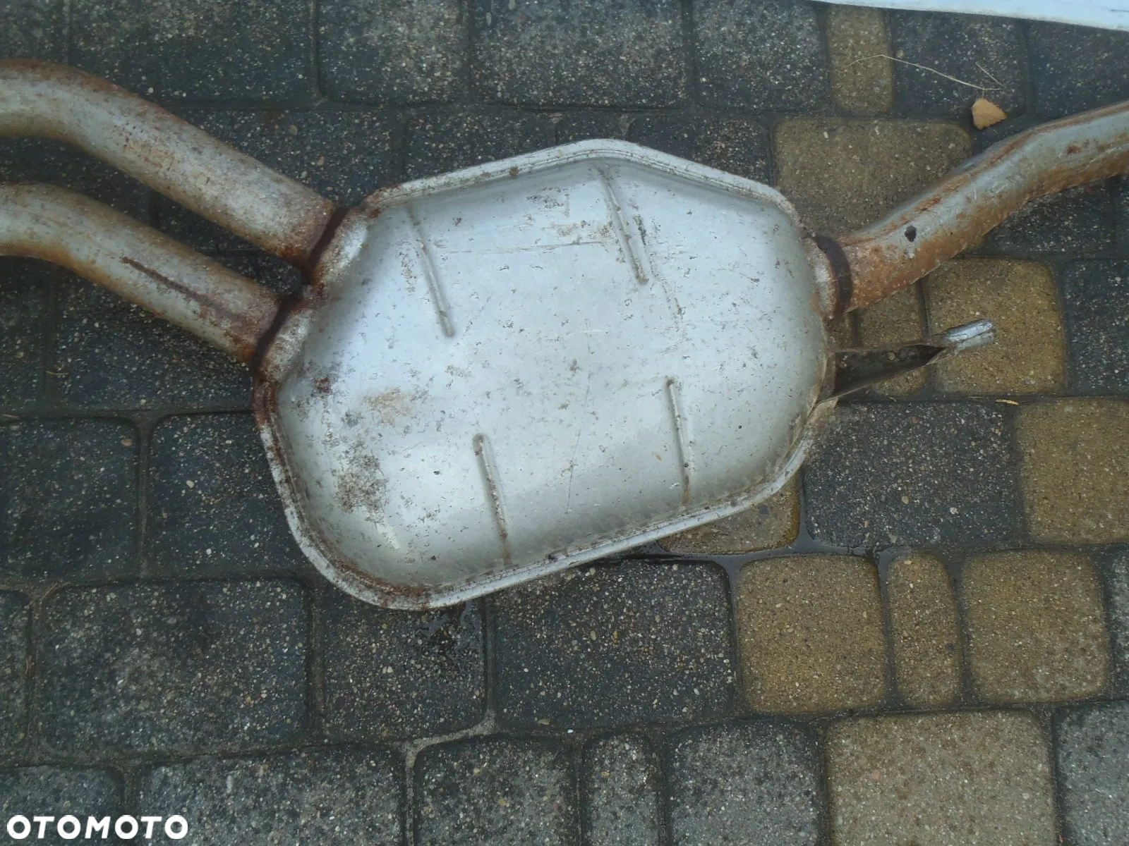 wydech tłumik rura portki kolektory mercedes  w124 124 jak nowy  oryginał posiadam wszystkie części - 13