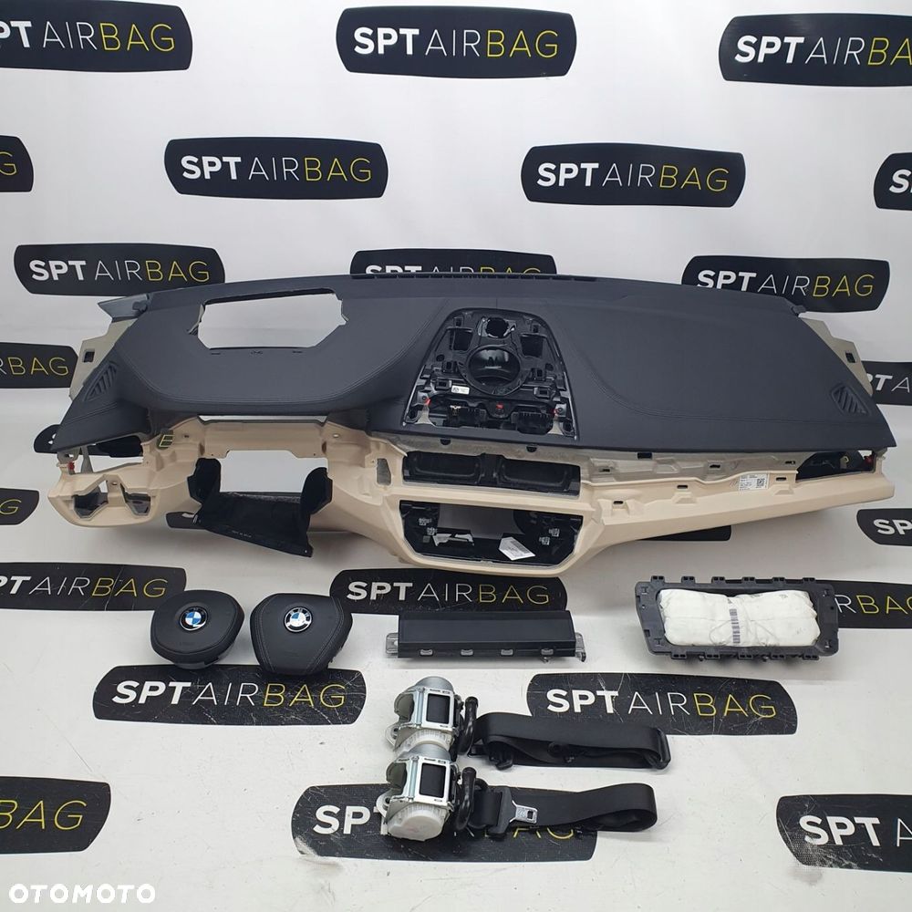 BMW G32 SERIA 6 DESKA ROZDZIELCZA KONSOLA KOKPIT PULPIT PODUSZKI AIRBAG AIR BAG PASY KIT SET - 1