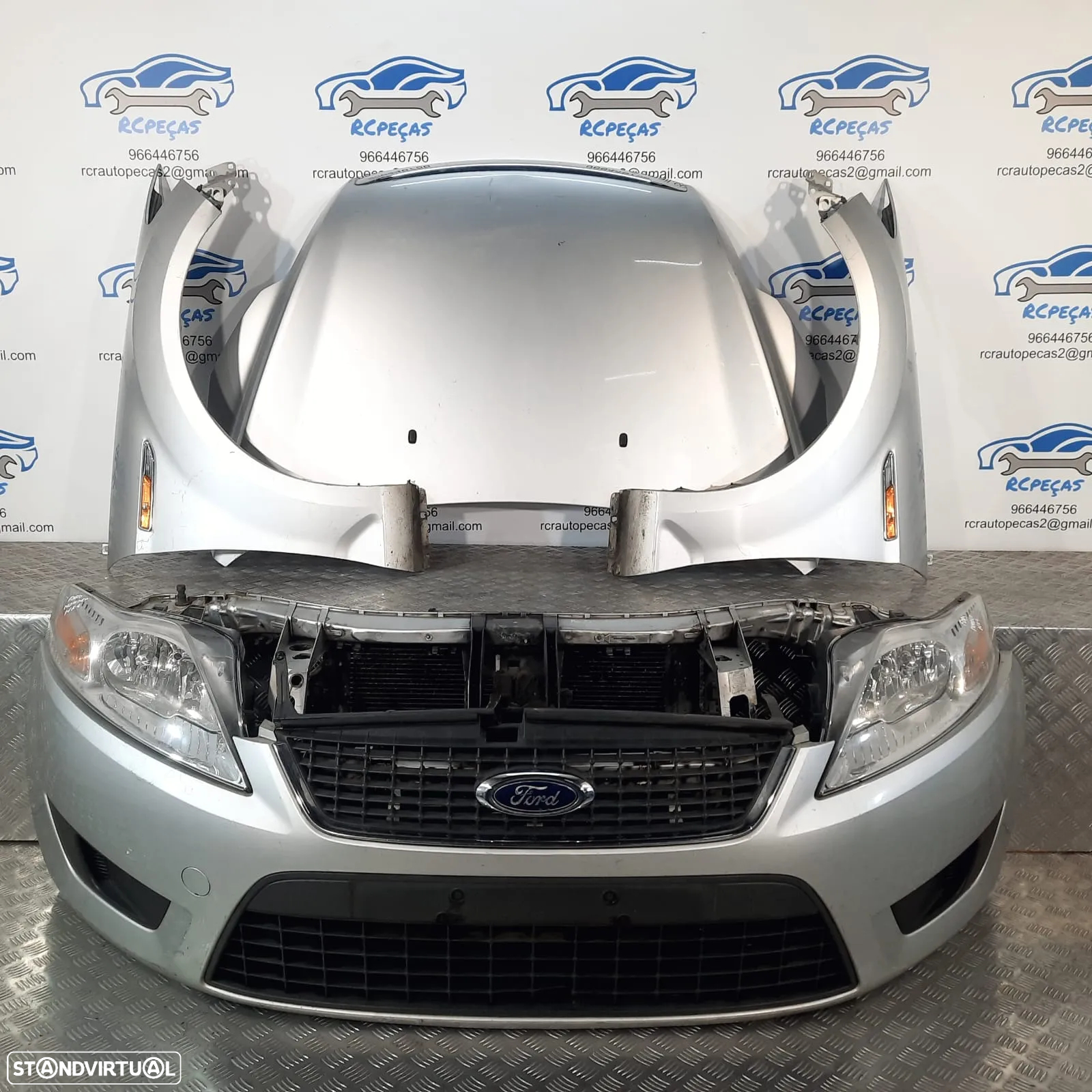FRENTE COMPLETA FORD MONDEO IV 4 MK4 CAPOT PARACHOQUES GUARDA-LAMAS OTICAS RADIADOR VENTILADOR FRENTE FIBRA REFORÇO - 2