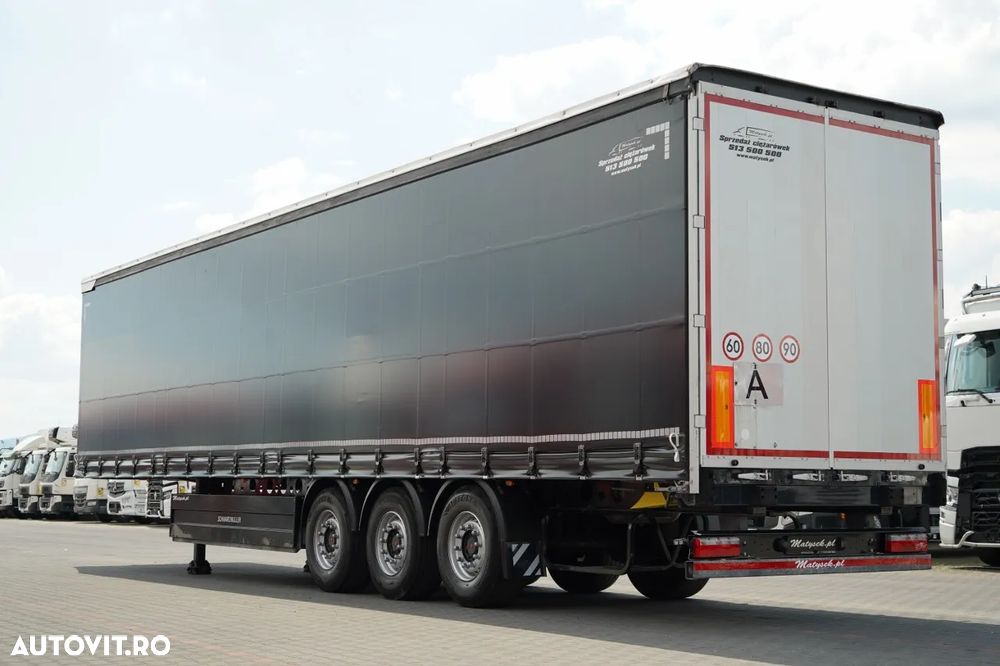 Schmitz Cargobull / CORTINĂ / STANDARD / COȘ PENTRU PALEȚI / AXE SAF / - 6