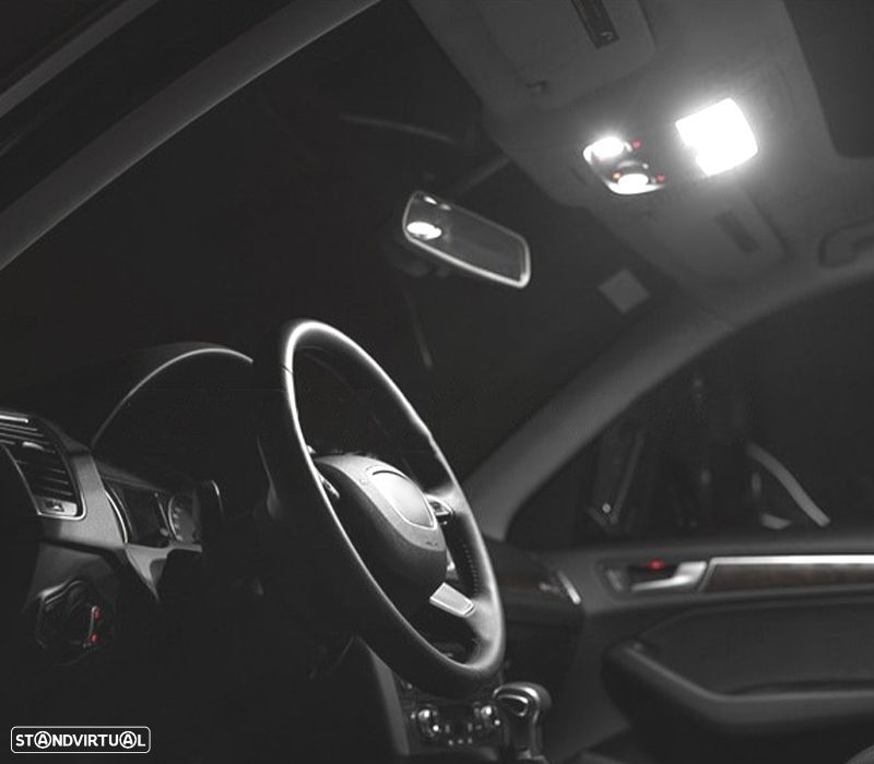 KIT COMPLETO 19 LAMPADAS LED INTERIOR PARA AUDI Q7 4L SPORT 05-14 - 3