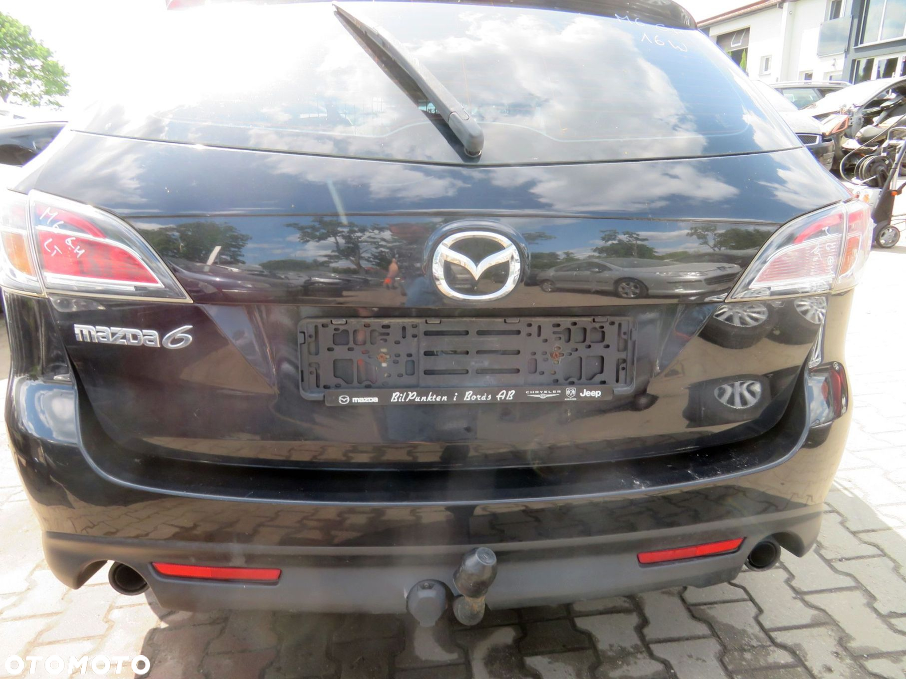 KLAPA BAGAŻNIKA TYLNA 6 II GH LIFT KOMBI 16W GSYA-62-02XB CZARNY MAZDA 2010-2012 - 5