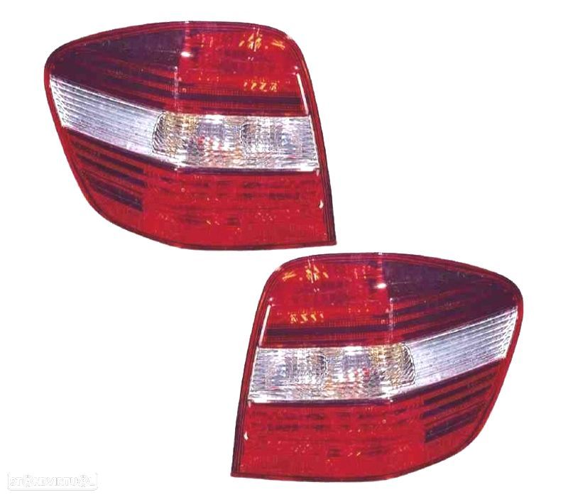 FAROLINS MERCEDES ML W164 05-08 LADO CROMADO - 1