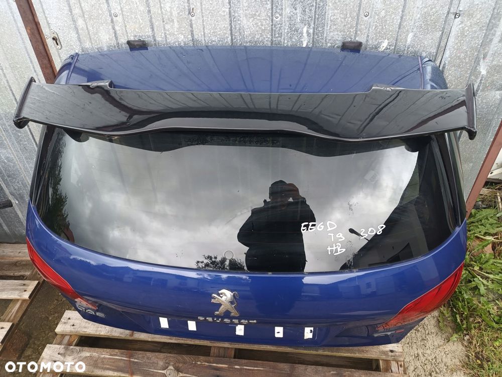 peugeot 308 ii t9 13r- klapa tył bagażnika hb eegd gt gti lotka spojler - 2