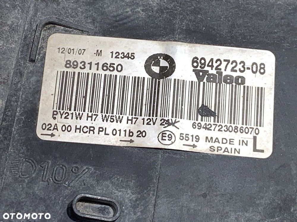 REFLEKTOR LEWY PRZÓD  BMW 3 (E90) 2004 - 2012 320 d 120 kW [163 KM] olej napędowy 2004 - 2011 - 6