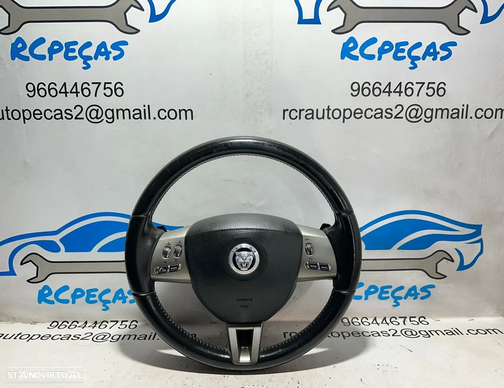 .Volante Pele Patilhas Comandos Multifunções Jaguar XF 1 I X250 2007 - 2015 - 1