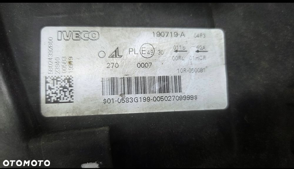 lampa przednia reflektor h7 iveco stralis s way 58024392800 - 5