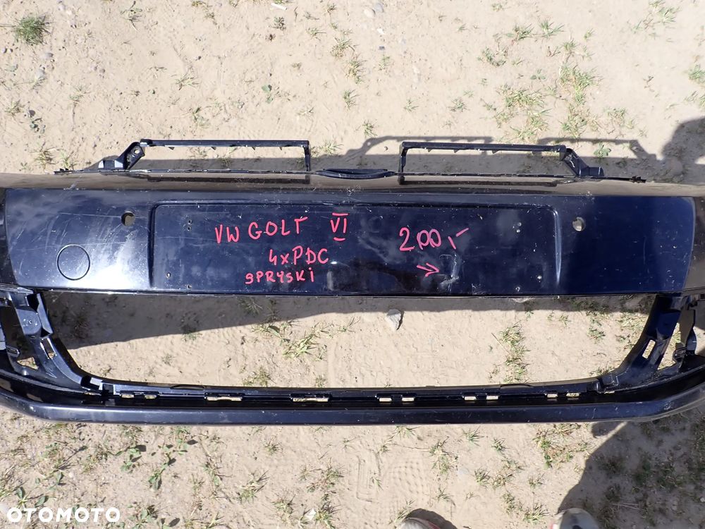 VW GOLF VI ZDERZAK PRZÓD 4X PDC SPRYSKI - 2