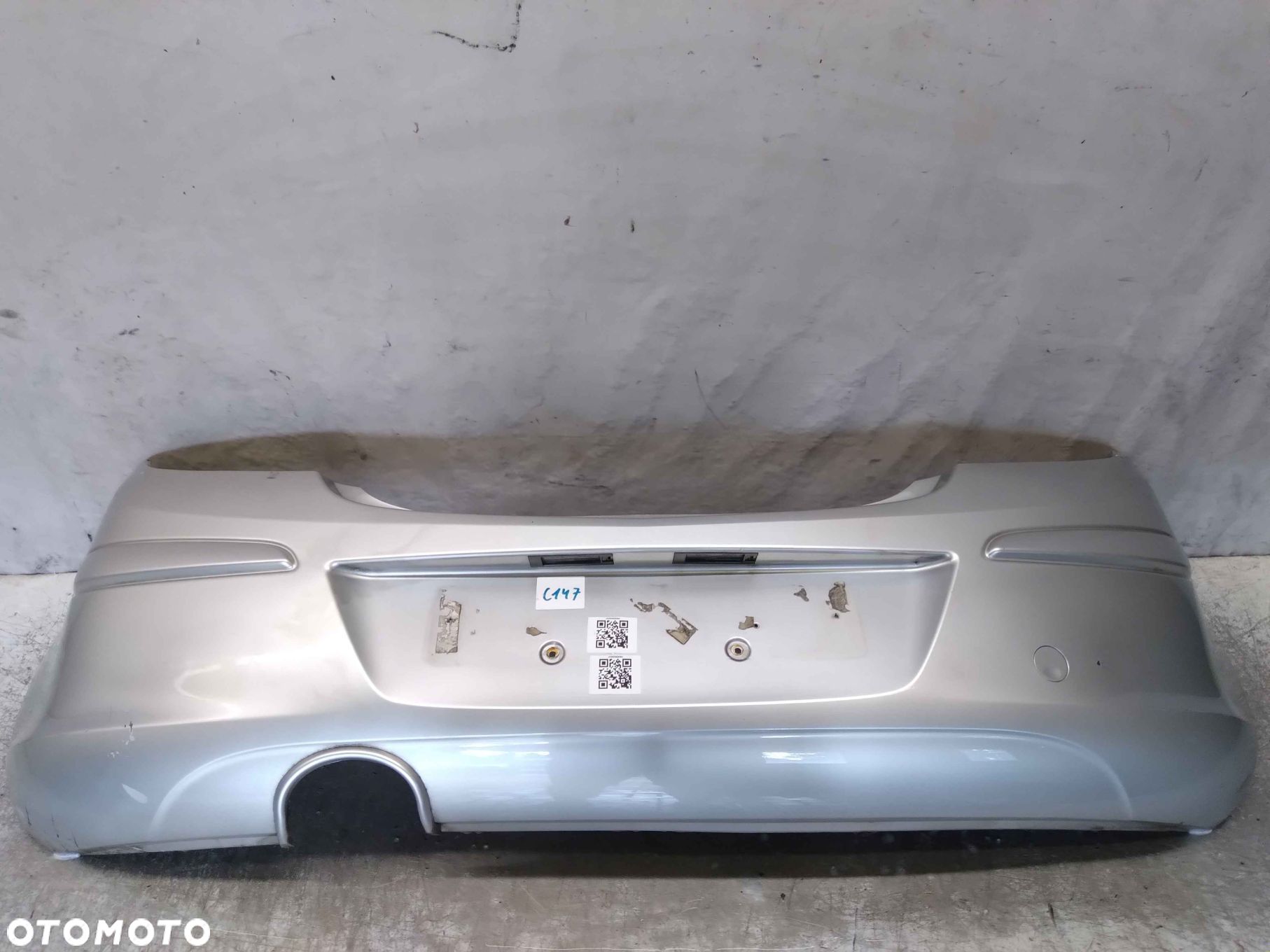 ^ ZDERZAK TYŁ TYLNY OPEL CORSA D Z157 SREBRNY 3D 3 DRZWI HB - 1