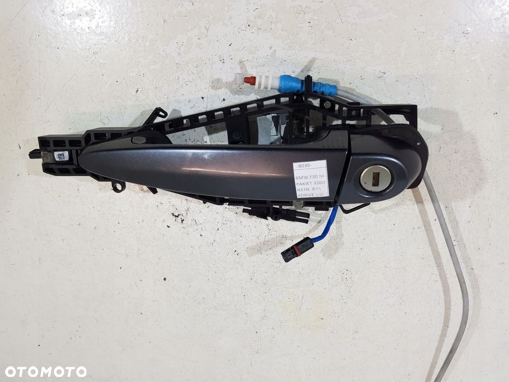 KLAMKA DRZWI LEWY PRZÓD 7321639 BMW F30 F31 EUR LED B39 MINERALGRAU - 1