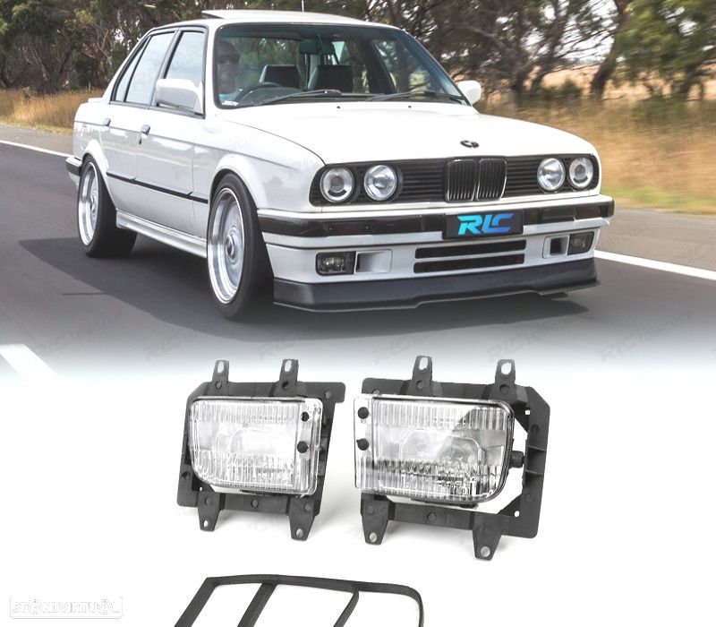 FARÓIS DE NEVOEIRO PARA BMW SERIE 3 E30 BRANCOS - 1