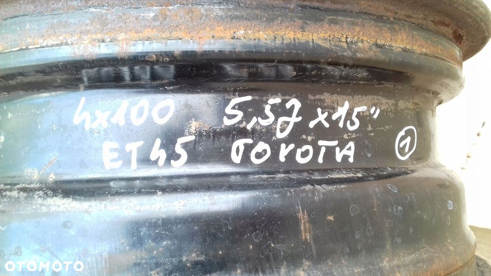 felga felgi stalowe toyota 5,5jx15'' 4x100 et45 - 9