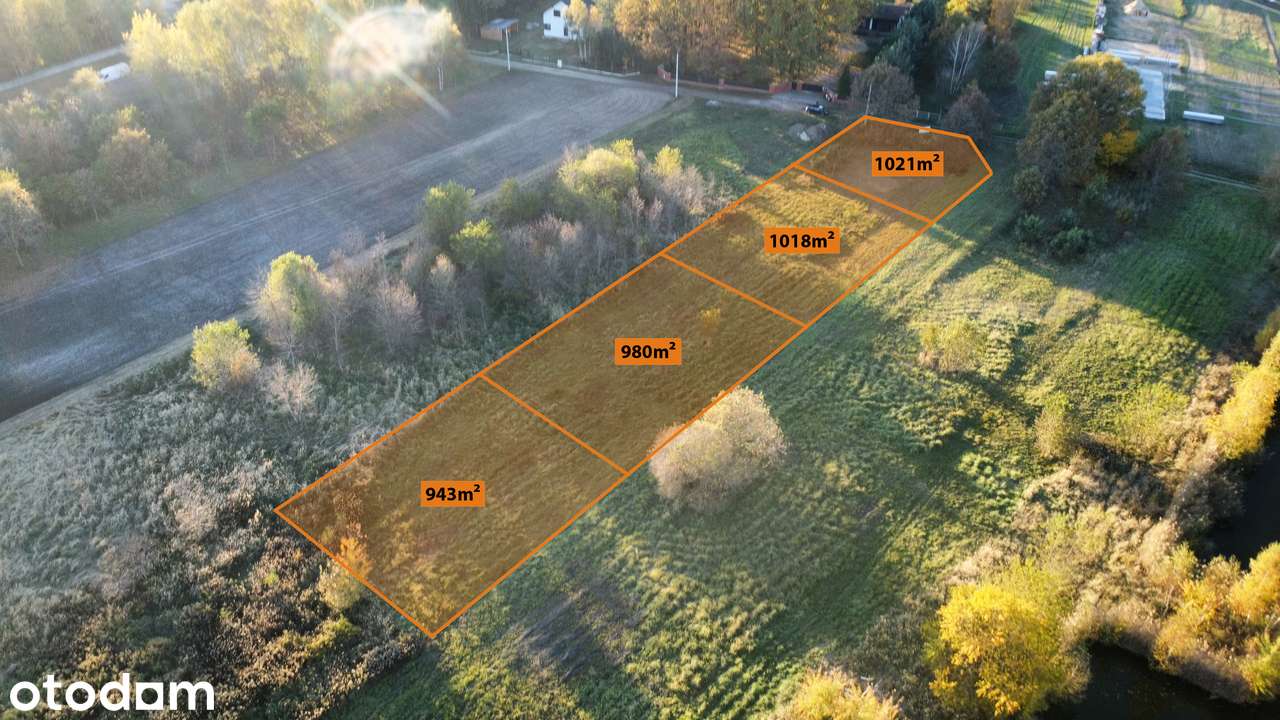 Działki budowlane w atrakcyjnej lokalizacji, 1021 m2, Wygoda