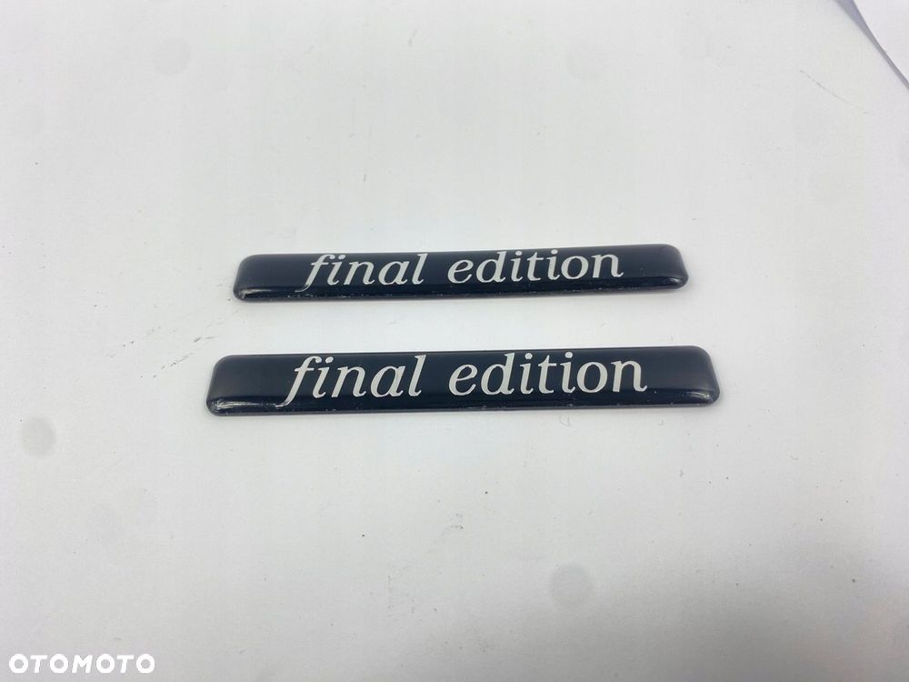 EMBLEMAT ZBACZEK NAPIS FINAL EDITION LISTWA BOCZNA BŁOTNIKA MERCEDES W124 - 6