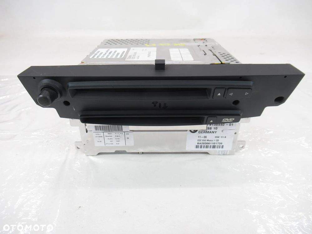 Radio Duża Nawigacja CCC czytnik BMW 5 e60 e61 DVD 2003-2006r. - 2