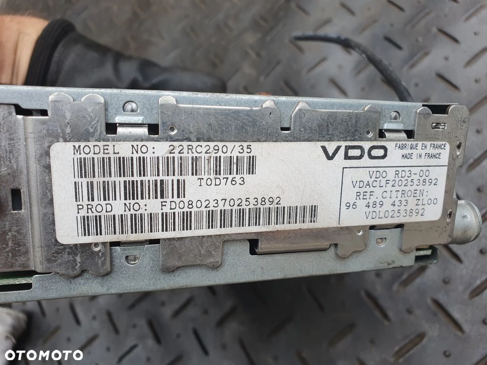 CITROEN XSARA PICASSO RADIOODTWARZACZ RADIO FABRYCZNE 96489433XT00 POSIADAM 2 SZT - 7
