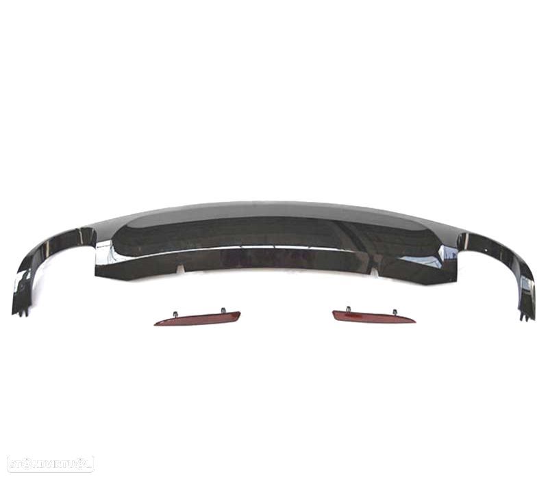 PARA-CHOQUES TRASEIRO VOLKSWAGEN VW SCIROCCO 08-14 LOOK R COM PDC DIFUSOR DUPLA SAIDA - 2