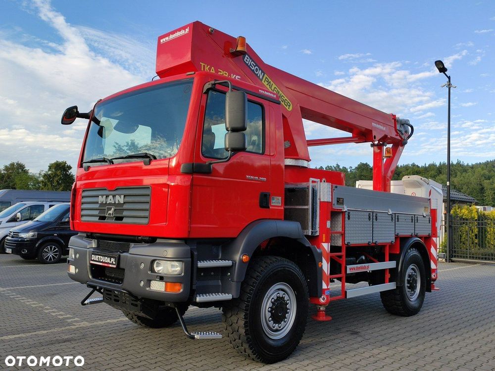 MAN TGM 18.280 4x4 Zwyżka Bison Palfinger TKA 28 Podnośnik Koszowy - 30