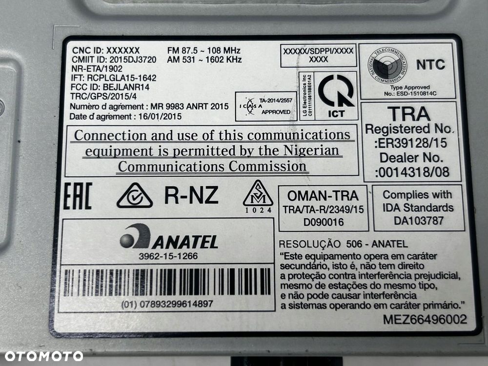 radioodtwarzacz stacja multimedialna renault megane iv 281158637r - 5