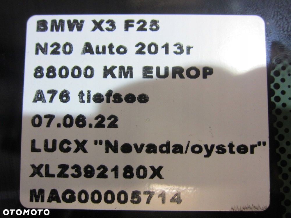 BMW F25 X3 SZYBA KAROSERYJNA TYŁ PRAWA LEWA 720562 - 12