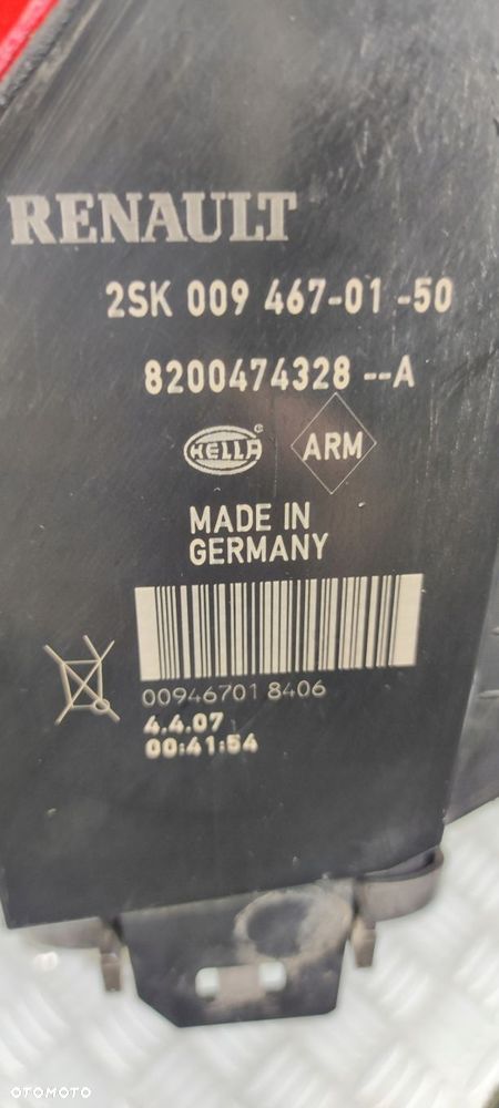 8200474328A lampa lewy lewa tylna tył RENAULT GRAND SCENIC II 2 LIFT LED - 10