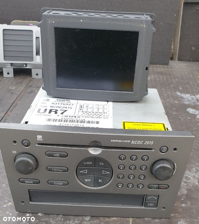 RADIO CD NCDC 2015 SIEMENS WYŚWIETLACZ OPEL VECTRA C SIGNUM 313203739 - 2