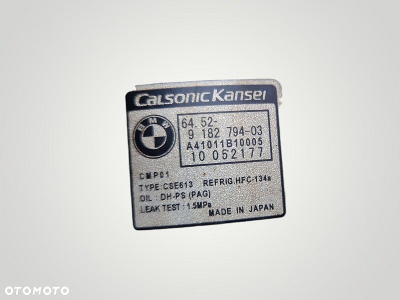 BMW E87 E81 E90 E91 E92 lift KOMPRESOR SPRĘŻARKA KLIMATYZACJI N43 B20A B18A MAŁY PRZEBIEG - 2