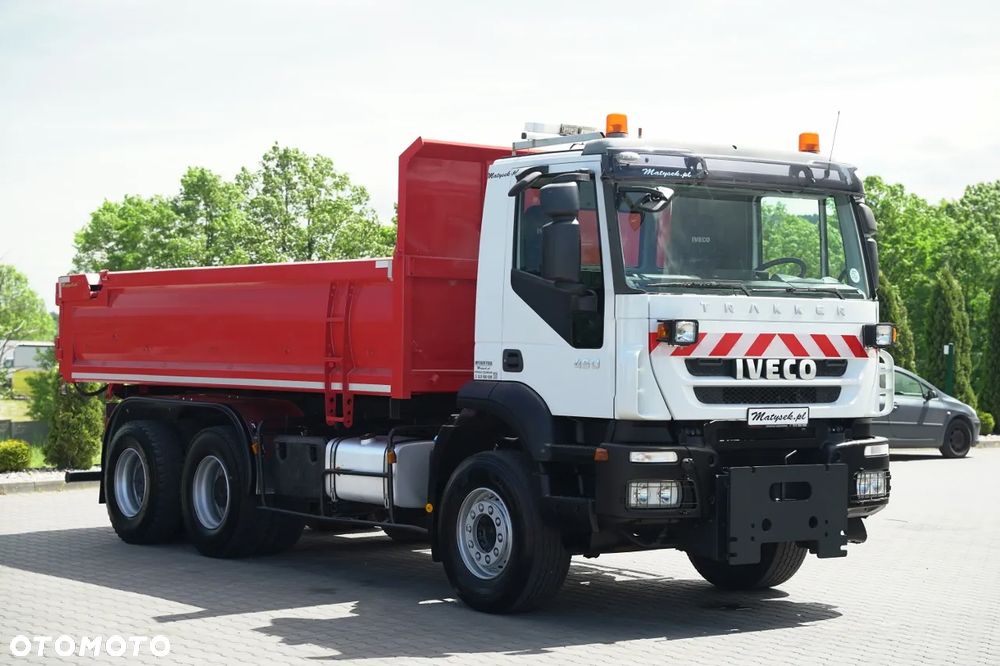 Iveco TRAKKER 450 / 6X4 / WYWROTKA / HYDROKLAPA / HYDROBURTA / BORDMATIC / CZOŁOWNICA / EURO 5 / - 12