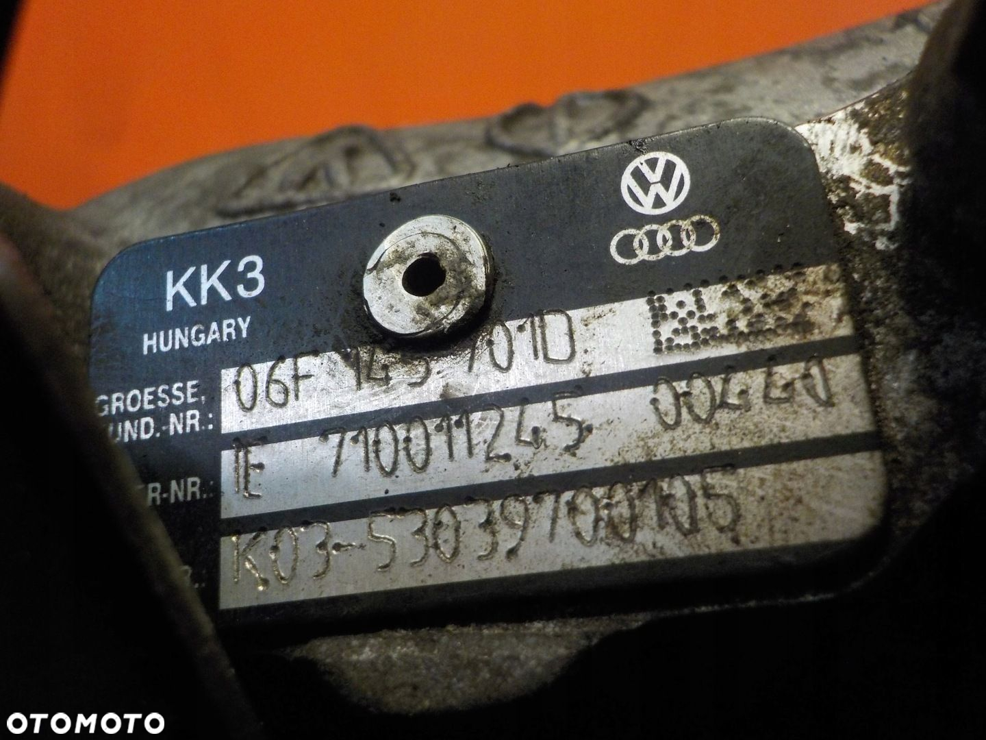 AUDI A3 8P A4 GOLF ALTEA TOLEDO 2.0 TFSI 07r 200KM BWA turbina 06F143701D - 6